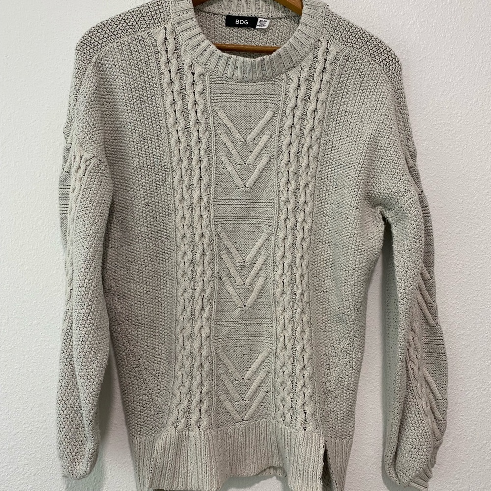 BDG Chunky Waffle Sweater SZ XS